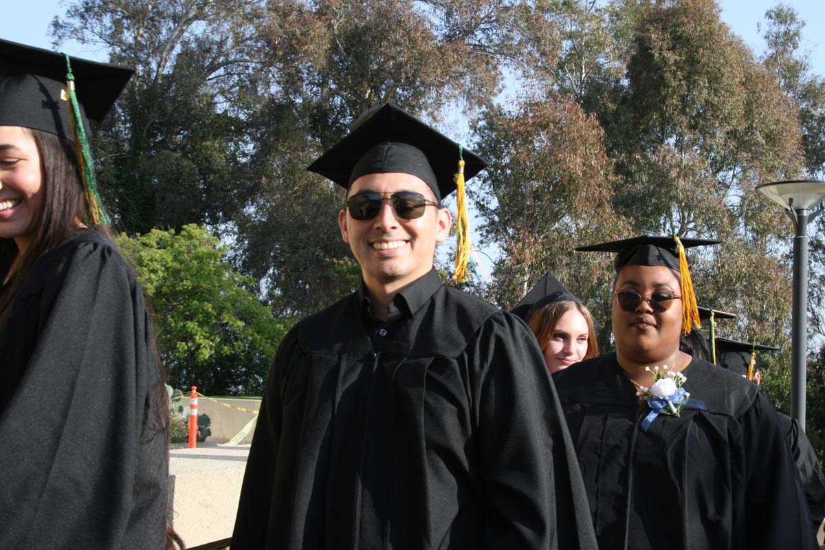 Students at Commencement