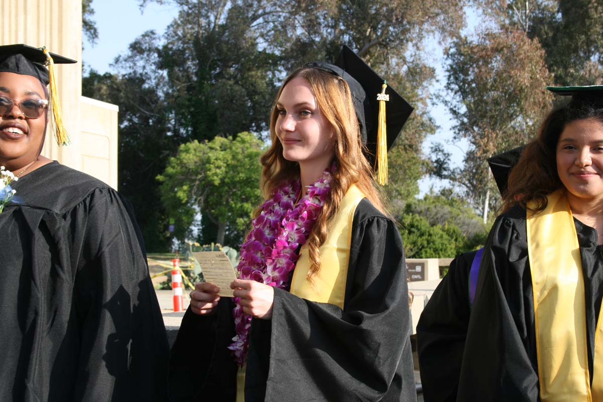 Students at Commencement