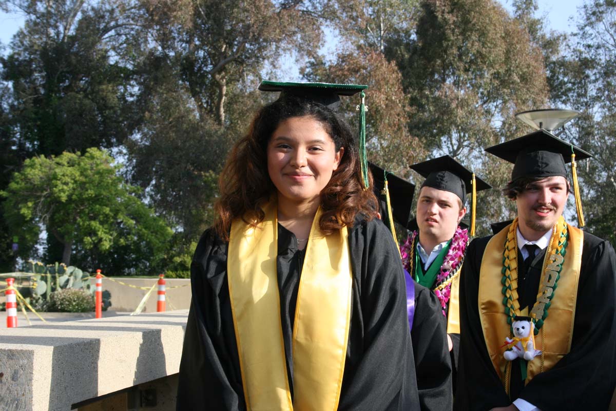 Students at Commencement