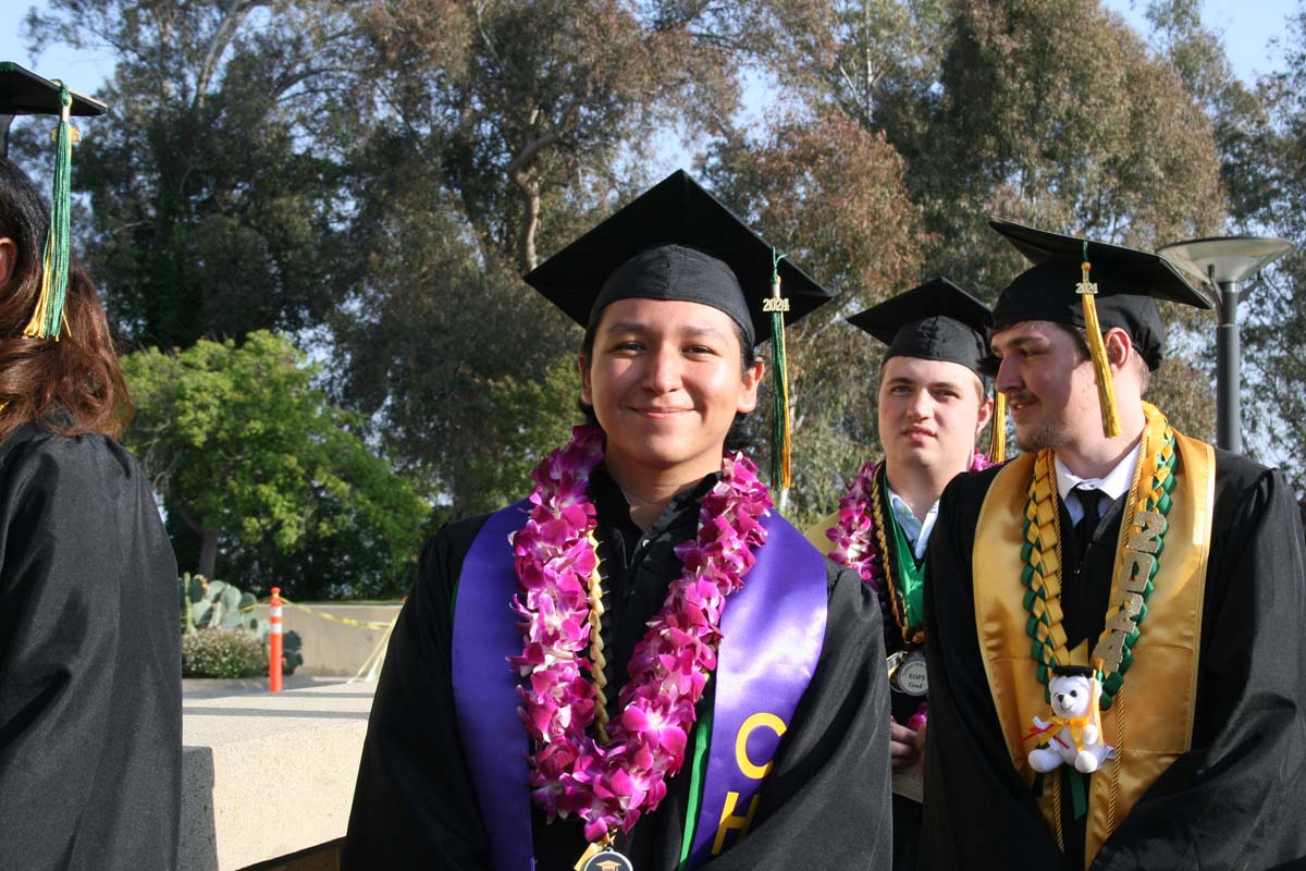 Students at Commencement