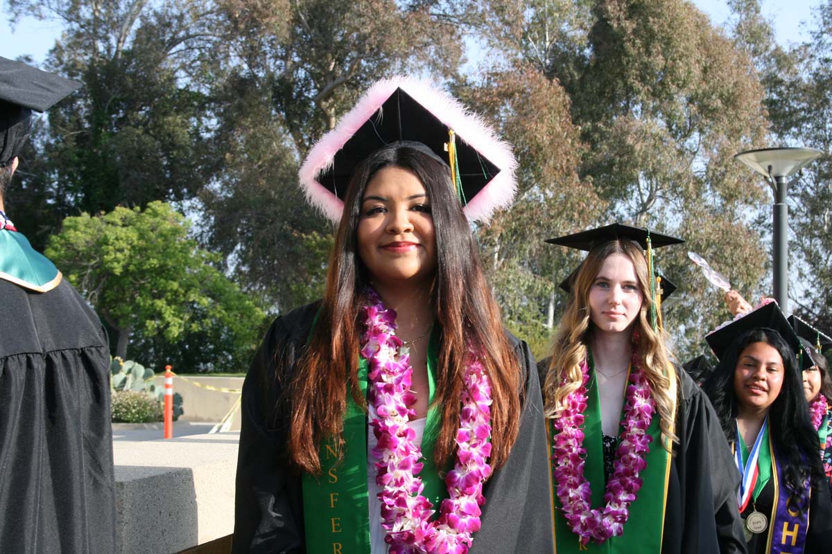 Students at Commencement