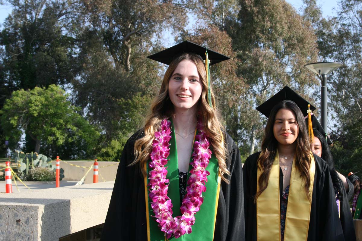 Students at Commencement