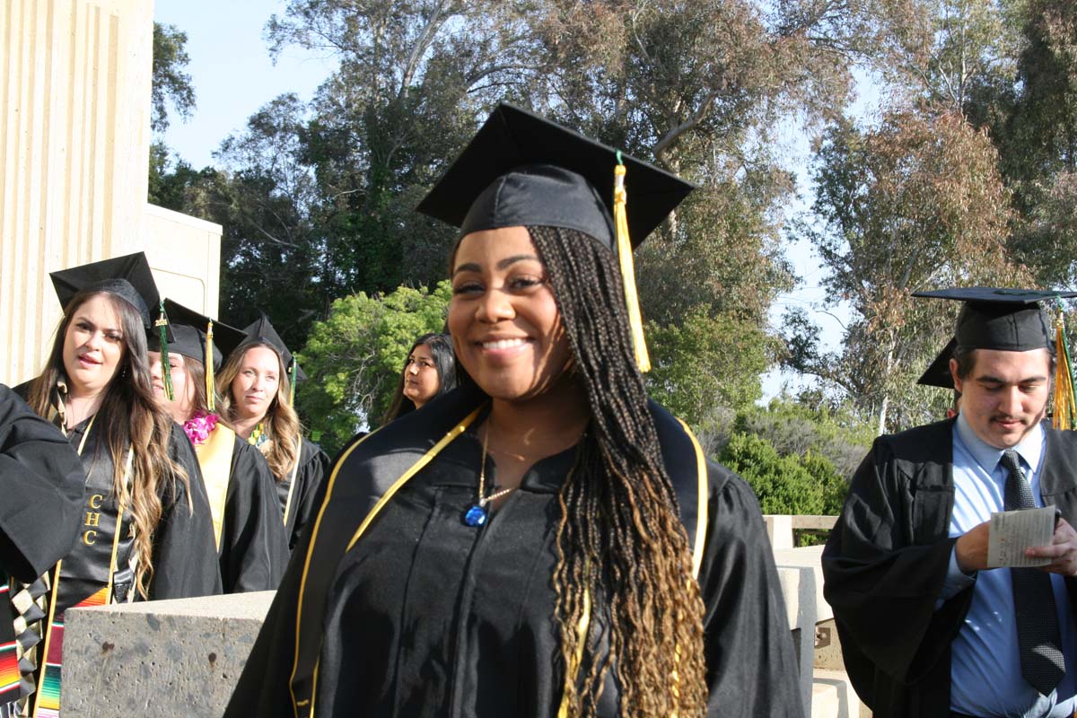 Students at Commencement
