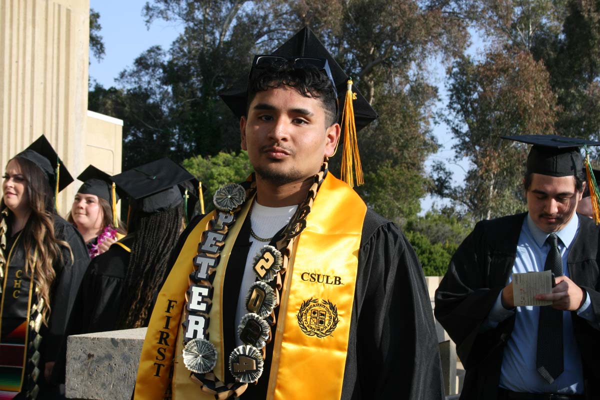 Students at Commencement