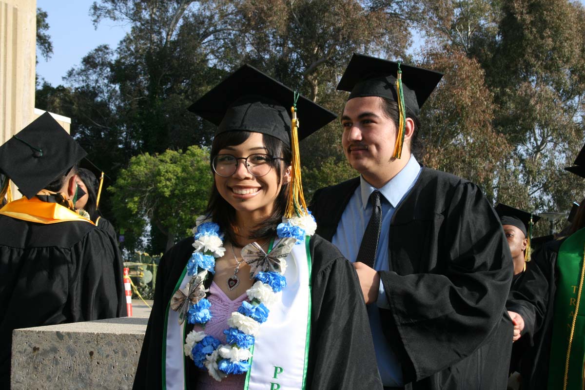 Students at Commencement