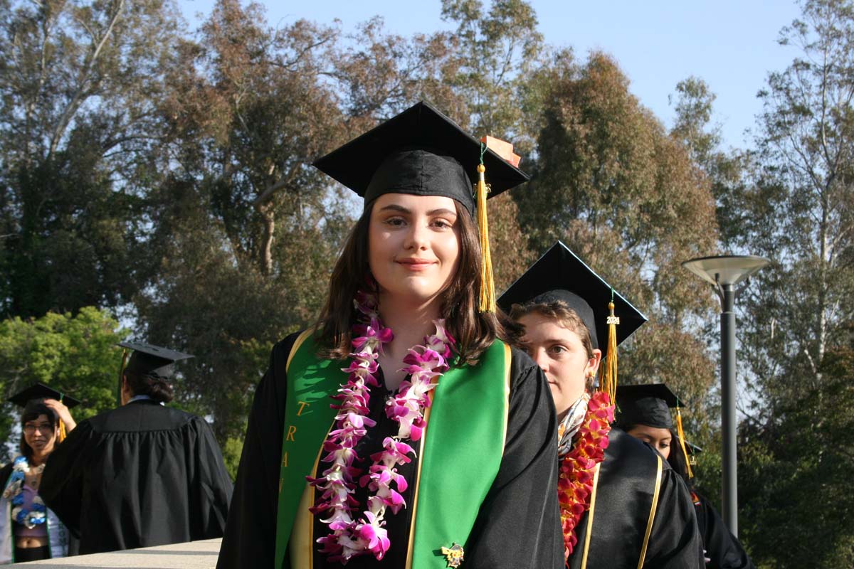 Students at Commencement