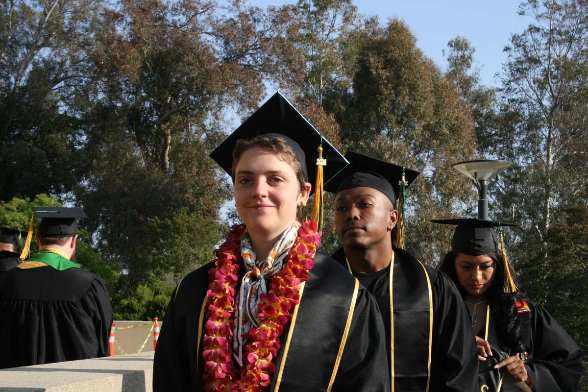 Students at Commencement