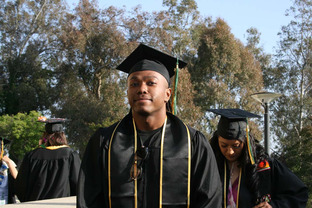 Students at Commencement