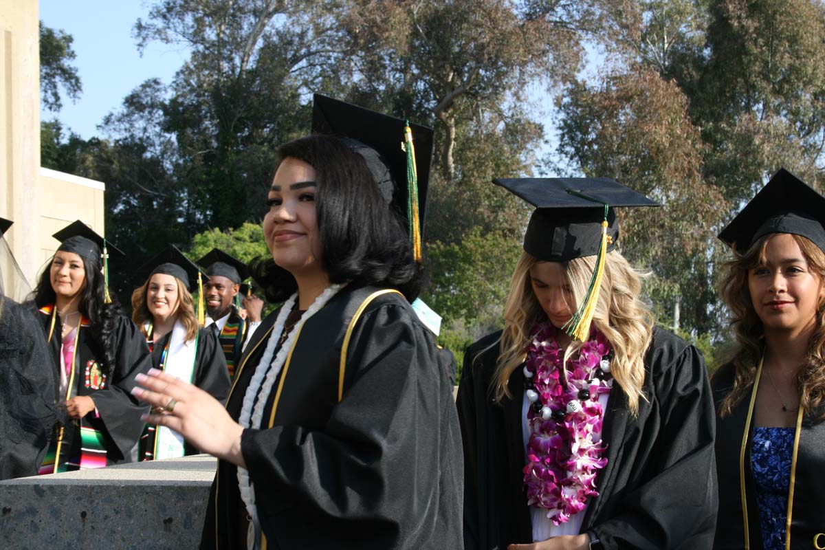 Students at Commencement