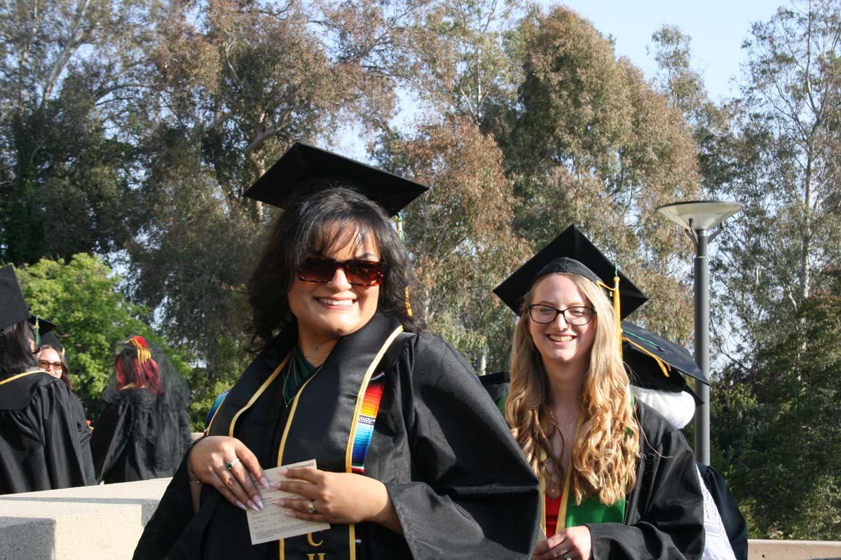 Students at Commencement