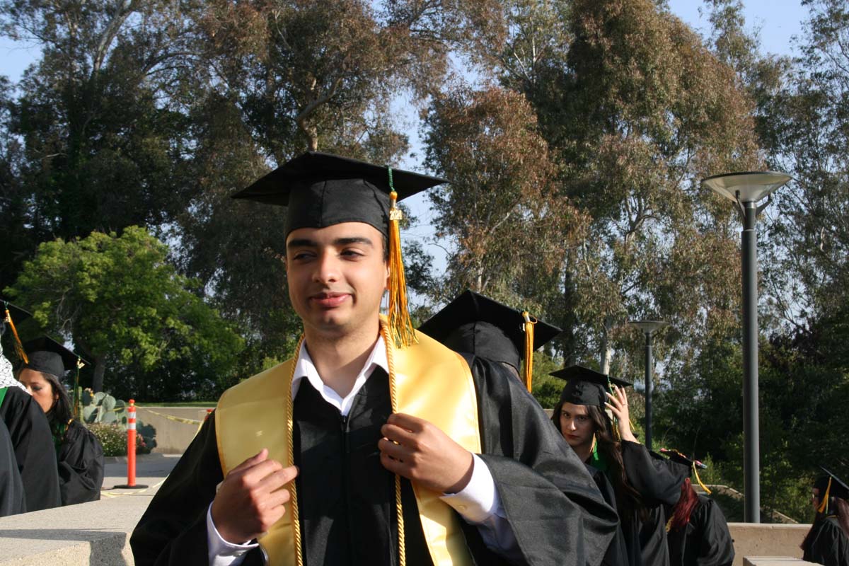 Students at Commencement