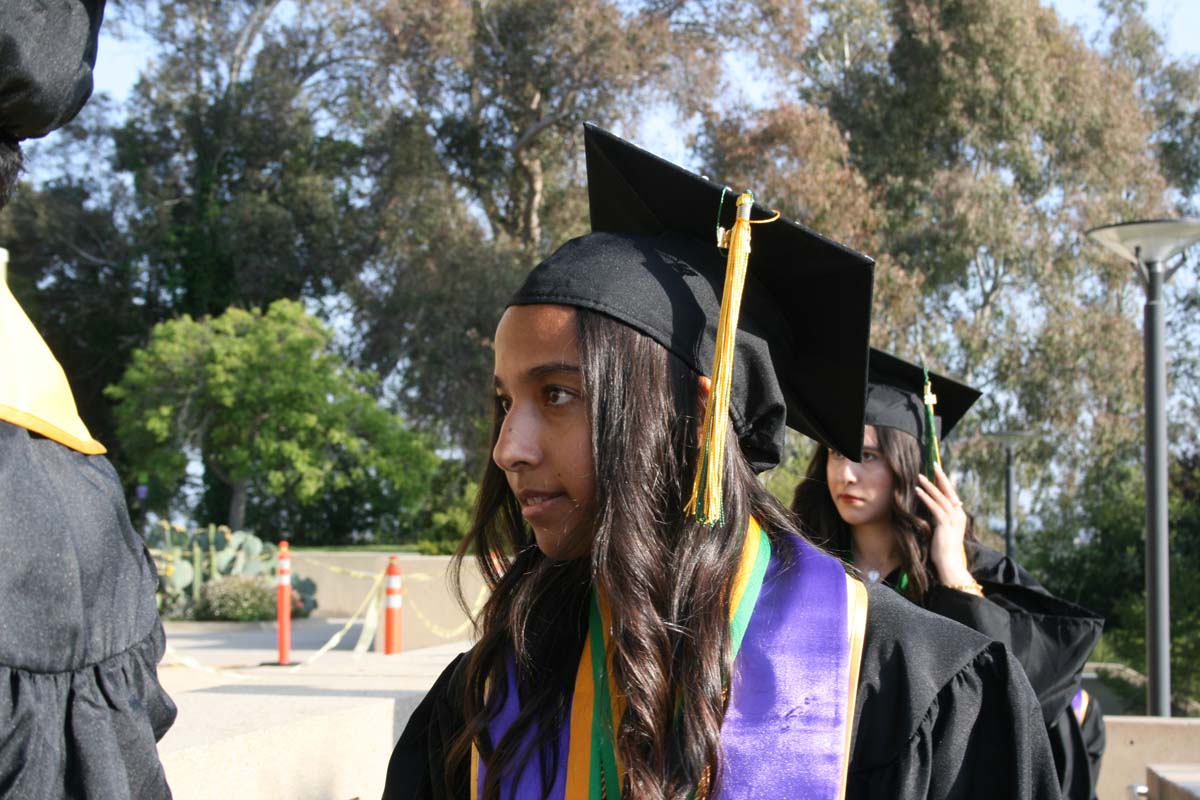 Students at Commencement