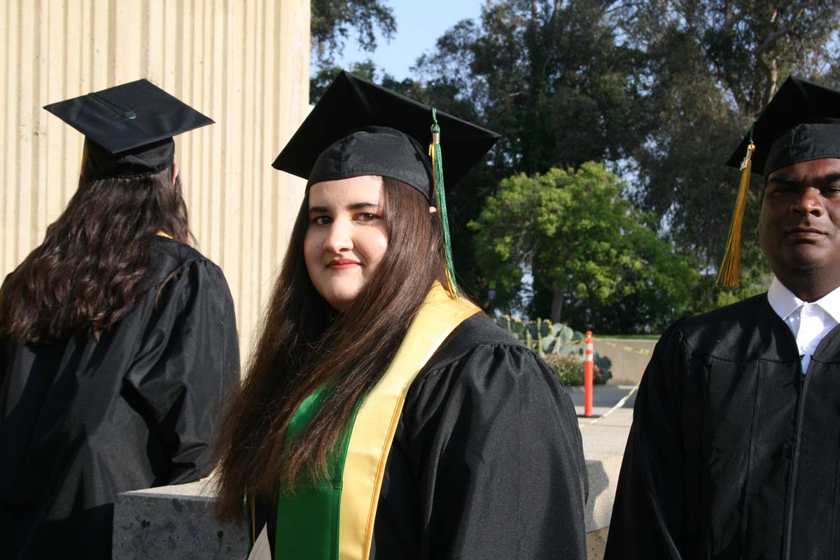 Students at Commencement