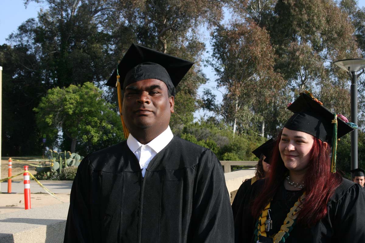 Students at Commencement