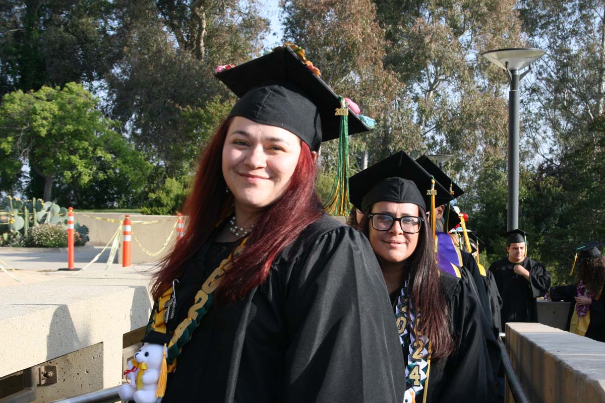 Students at Commencement
