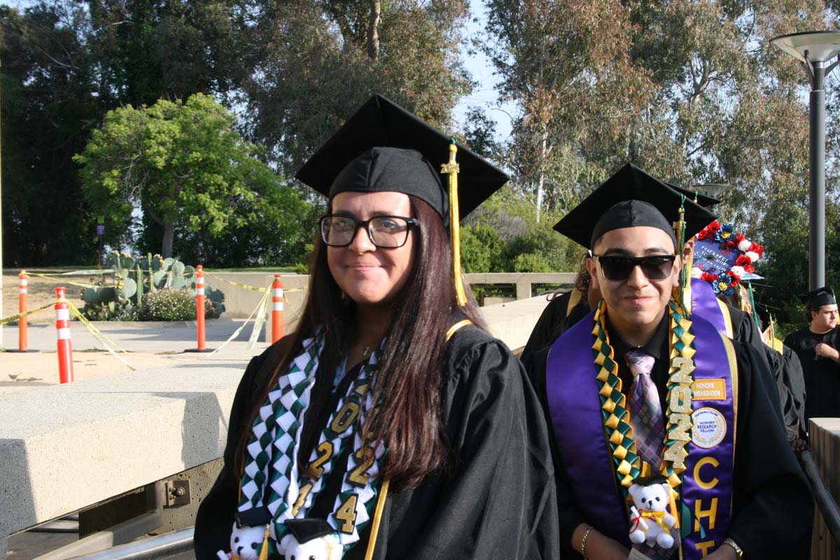 Students at Commencement