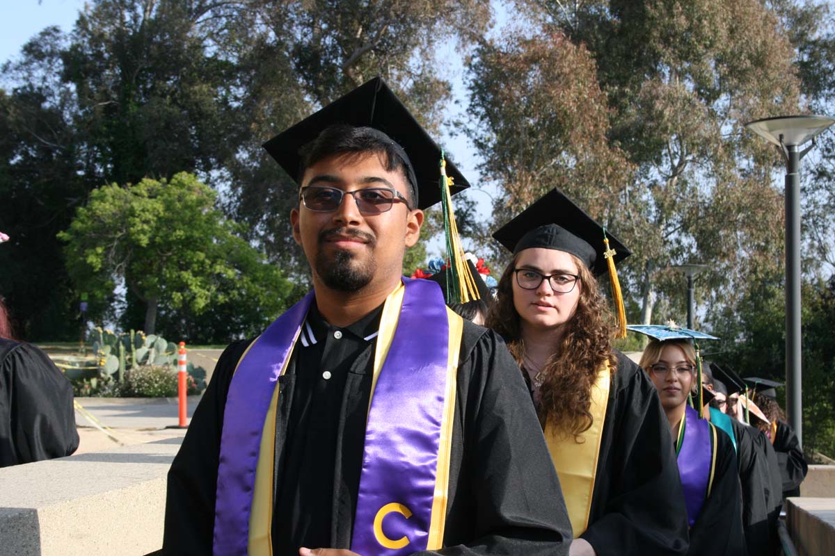 Students at Commencement