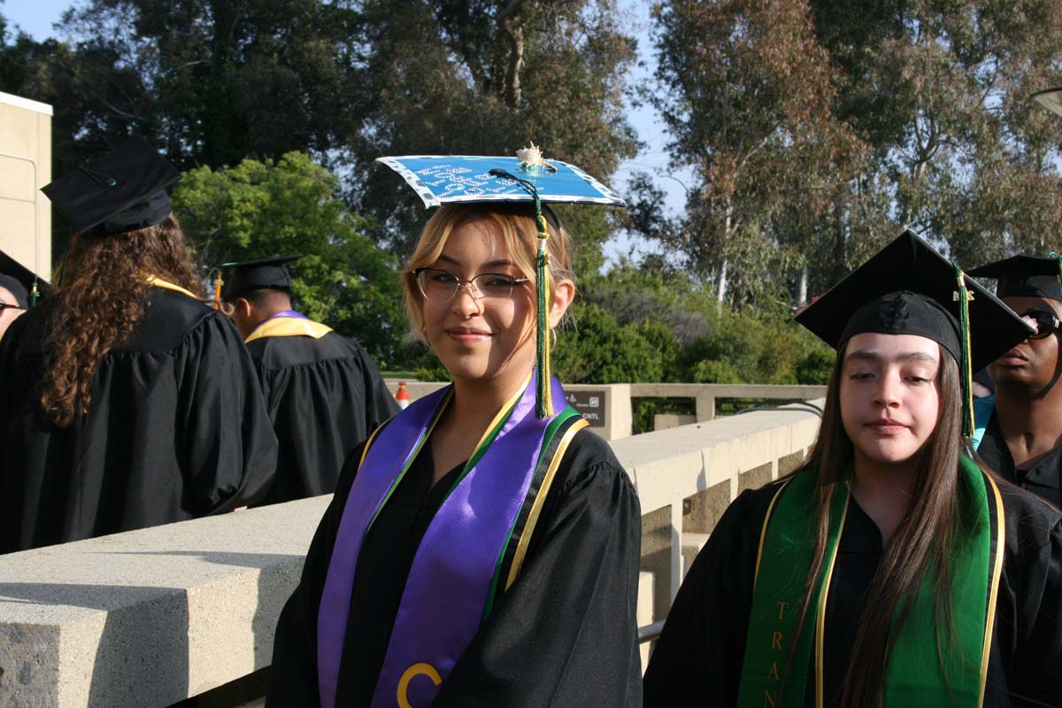 Students at Commencement