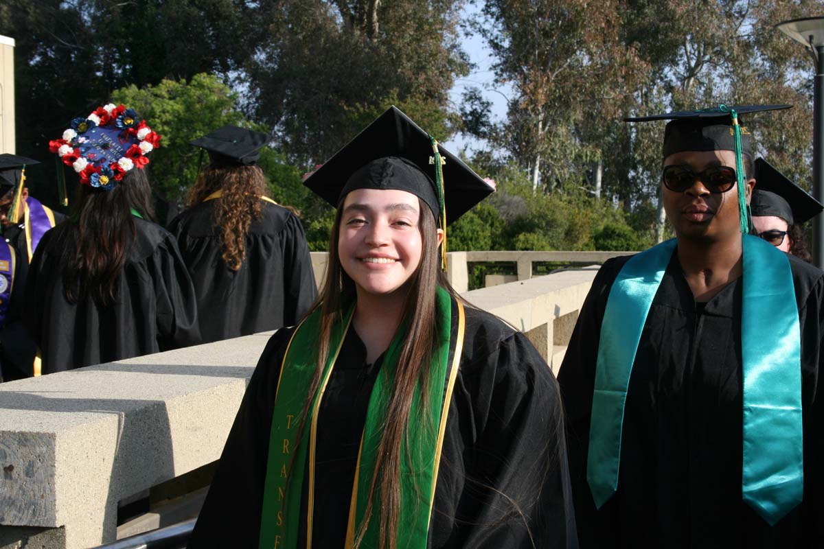 Students at Commencement
