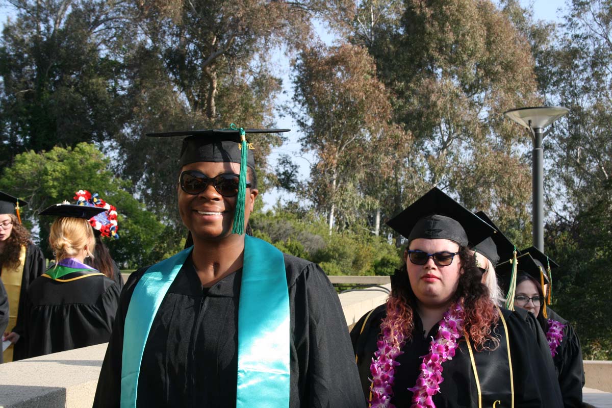 Students at Commencement