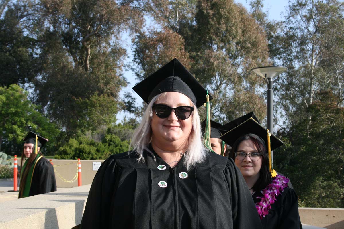 Students at Commencement