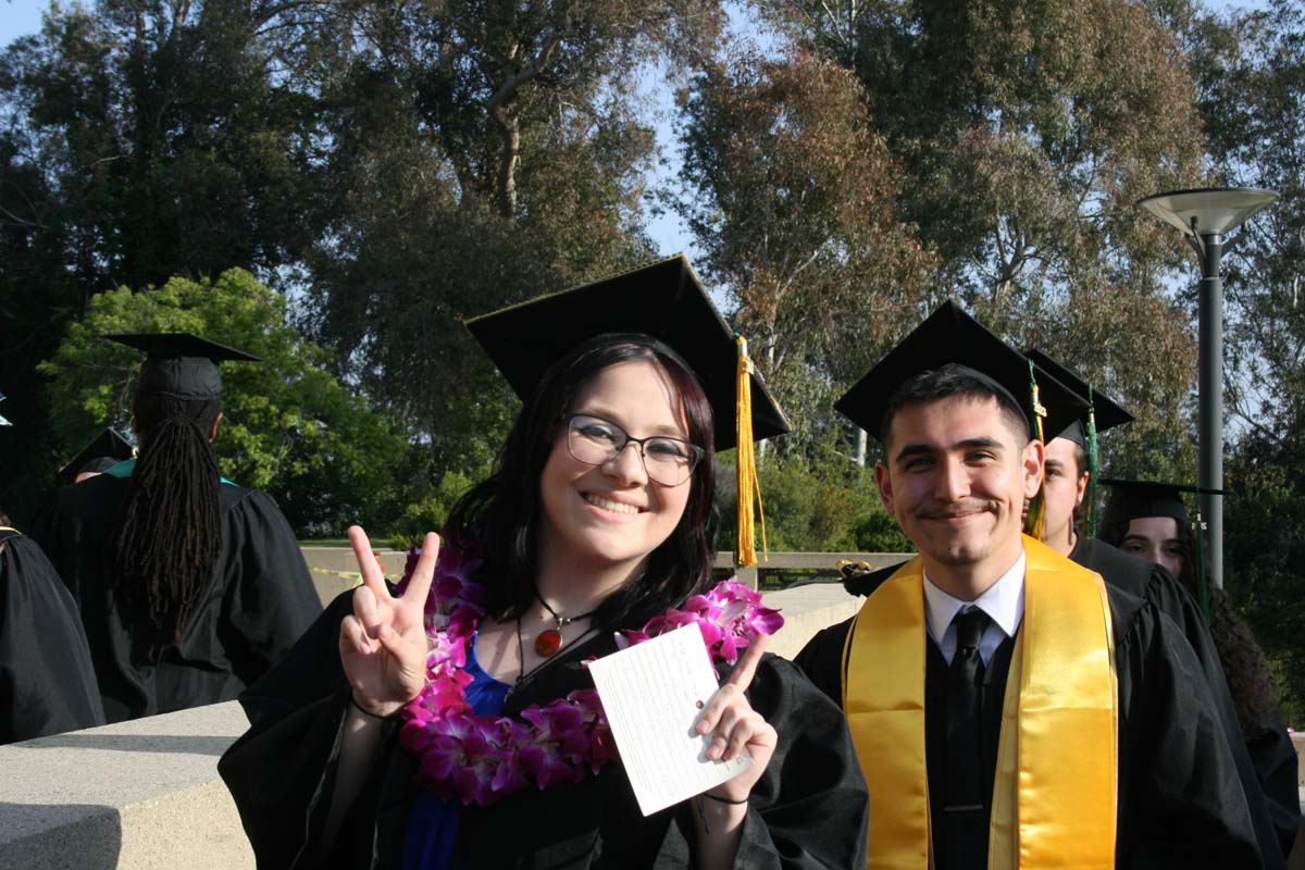 Students at Commencement