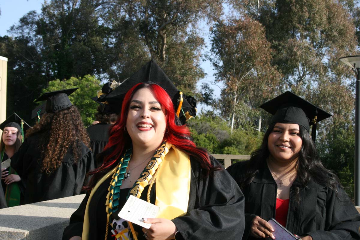 Students at Commencement