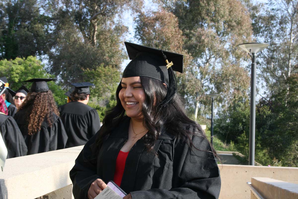 Students at Commencement