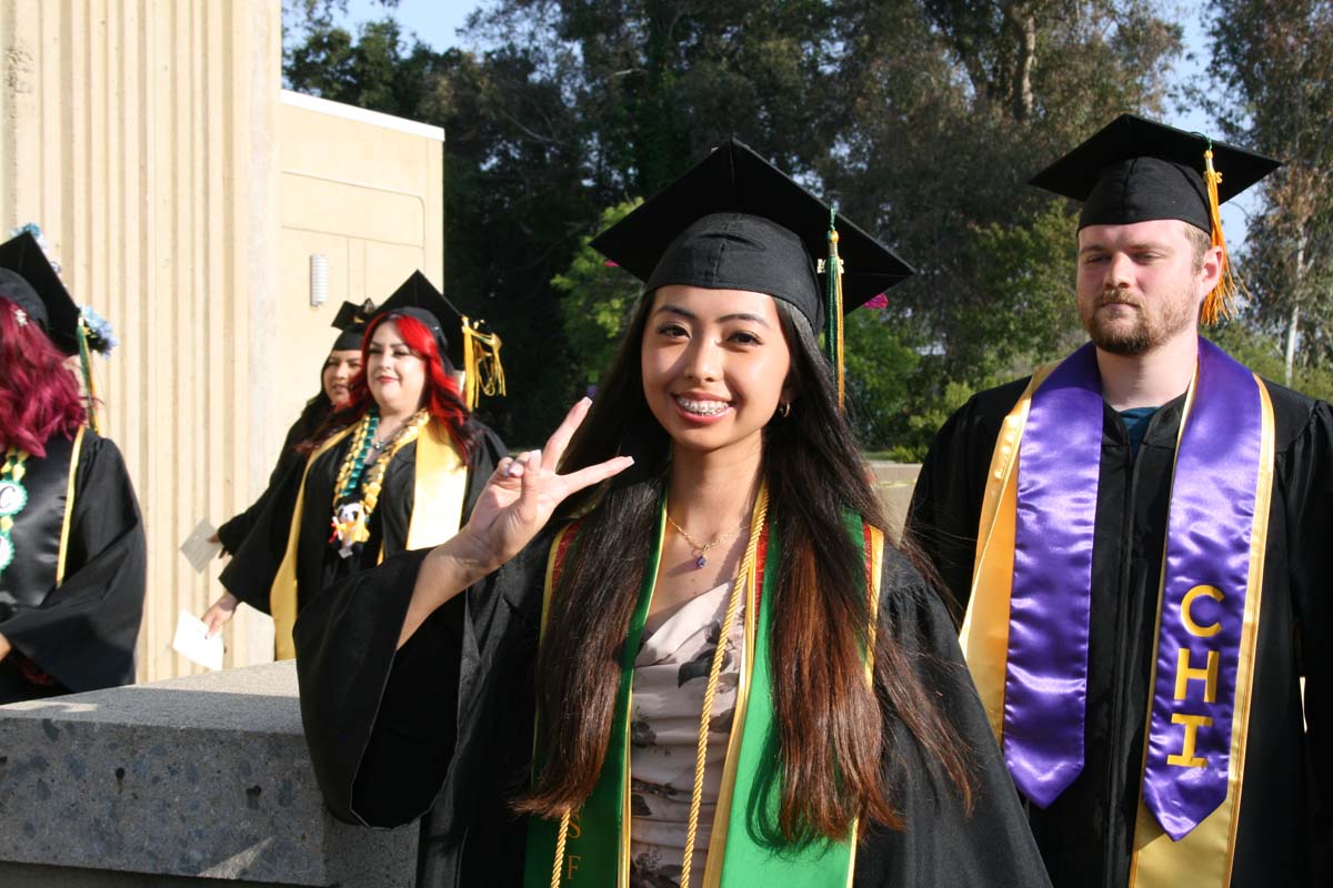 Students at Commencement