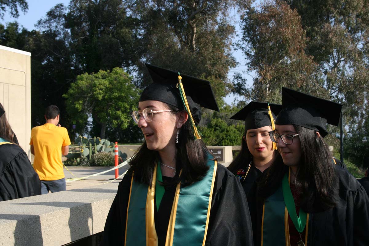 Students at Commencement