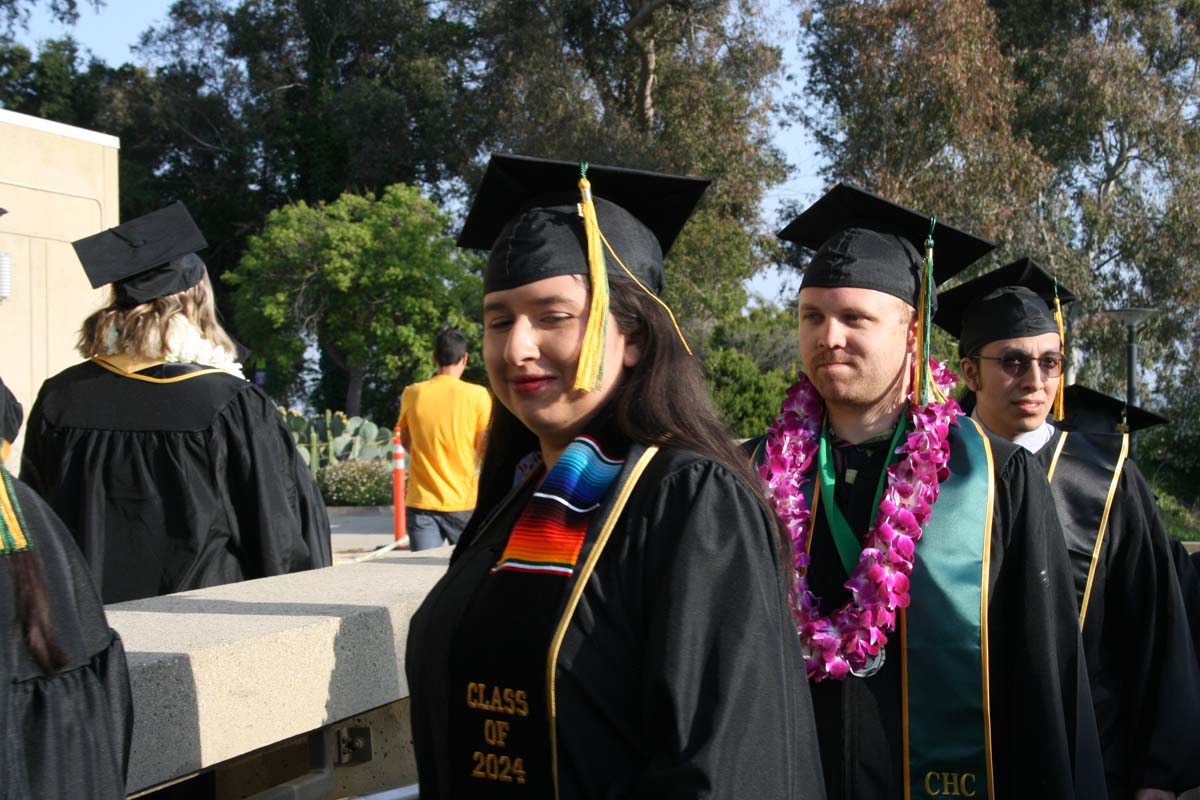 Students at Commencement