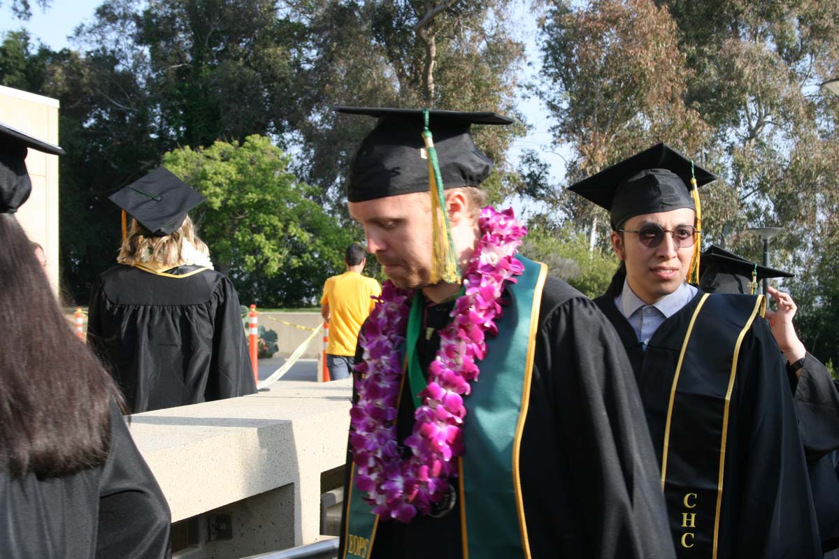 Students at Commencement