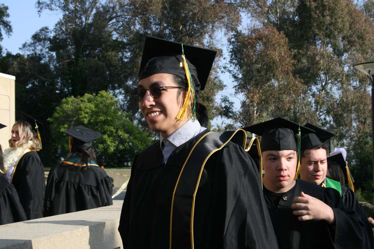 Students at Commencement