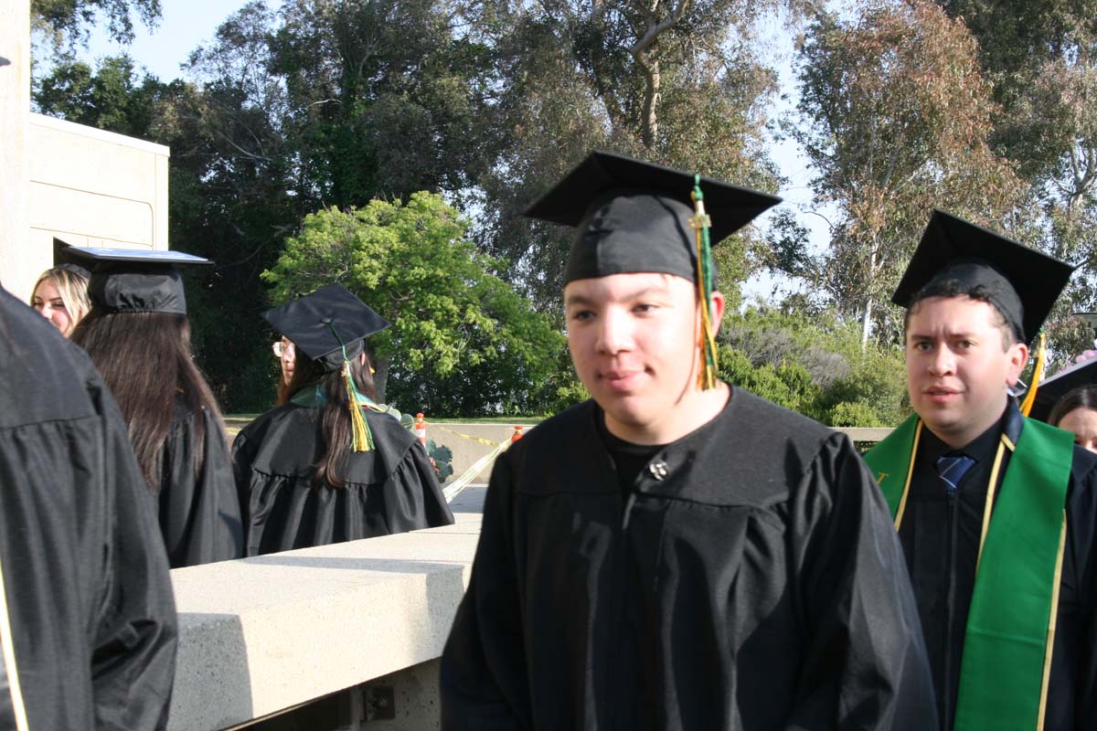 Students at Commencement
