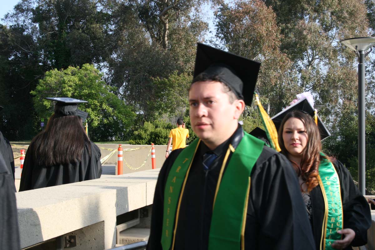 Students at Commencement