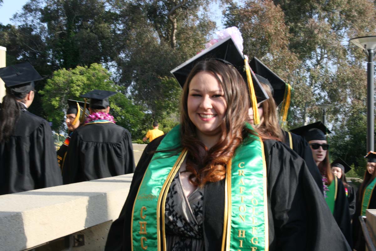 Students at Commencement