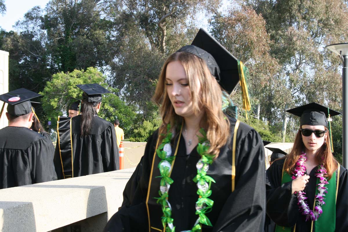 Students at Commencement