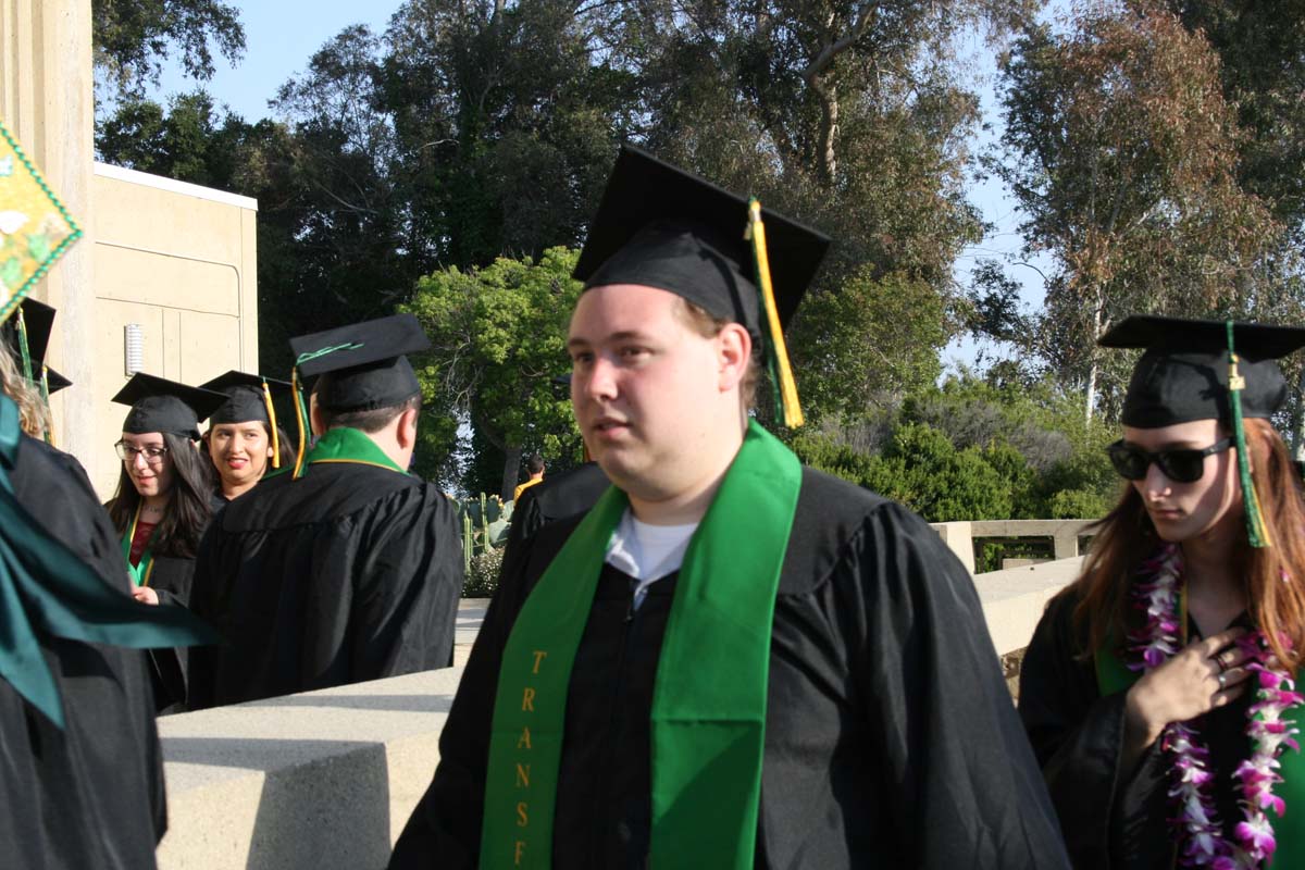 Students at Commencement