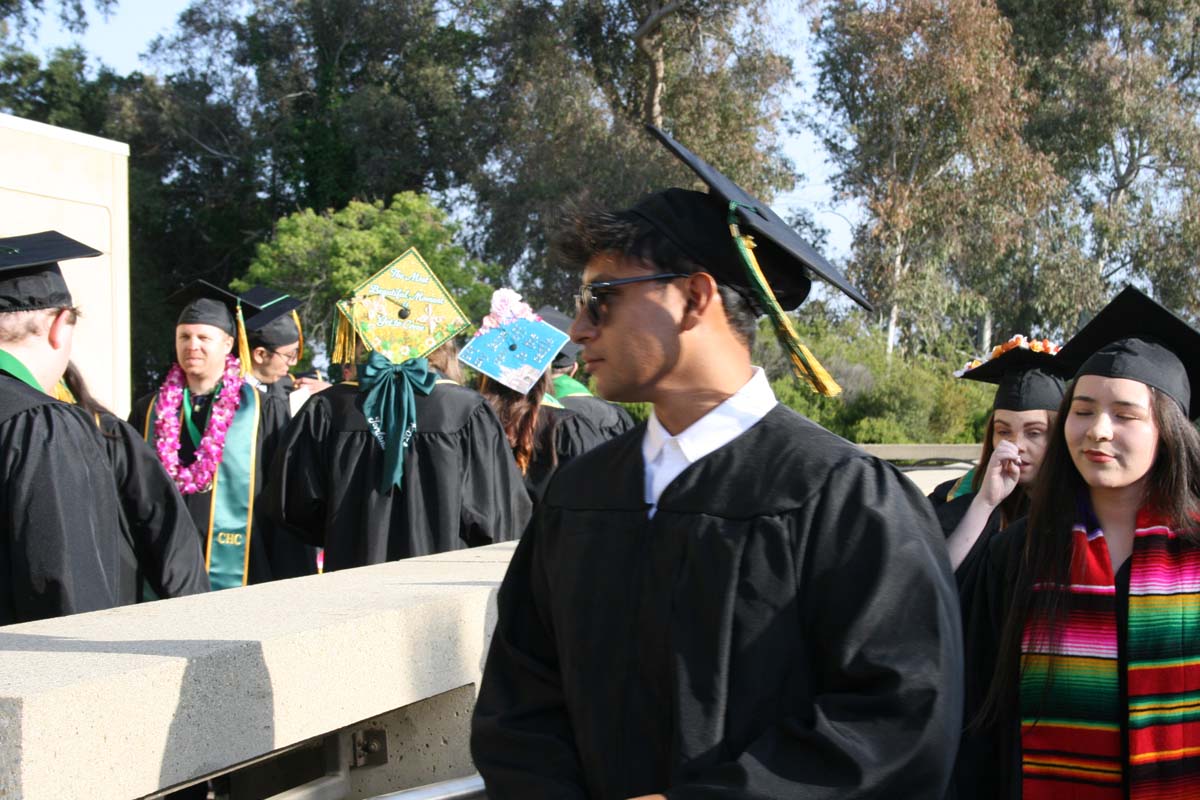 Students at Commencement