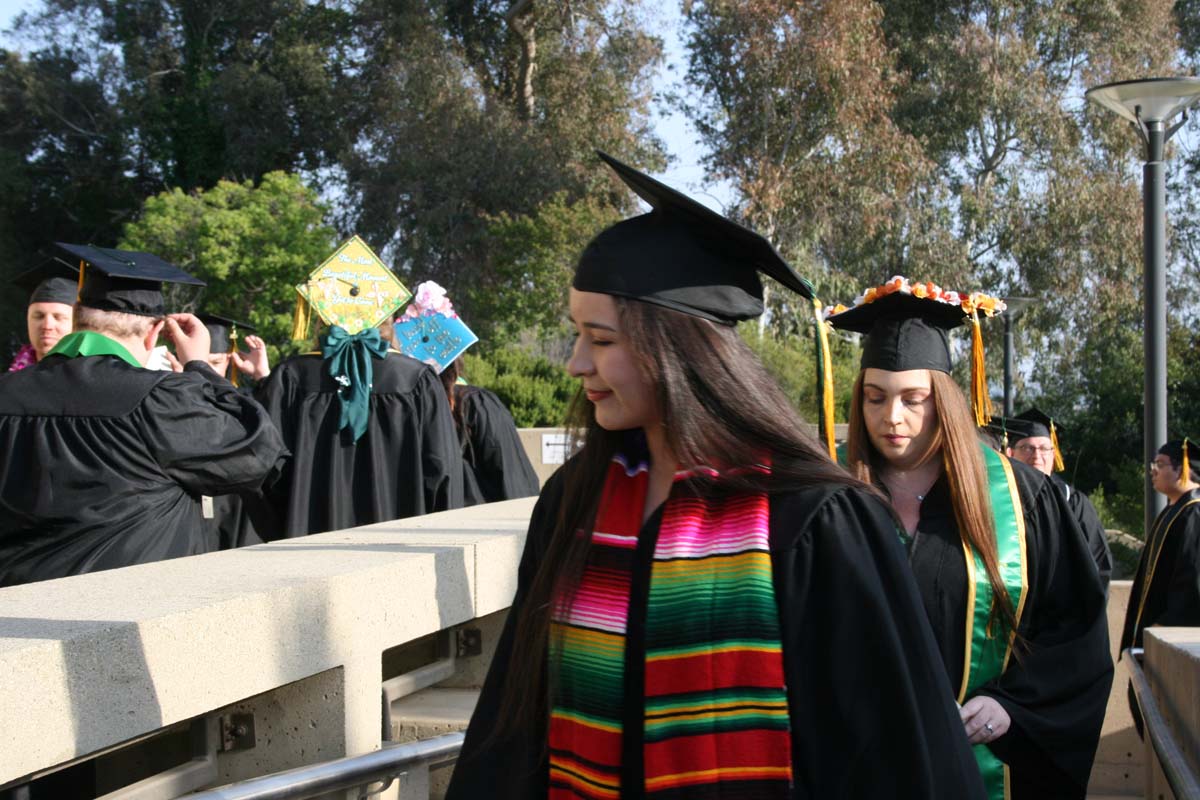 Students at Commencement