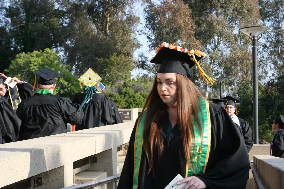 Students at Commencement