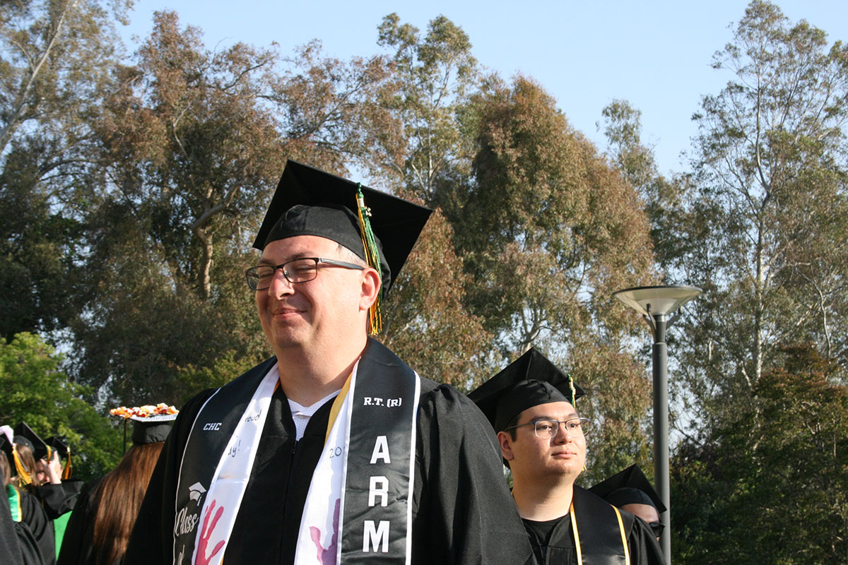Students at Commencement