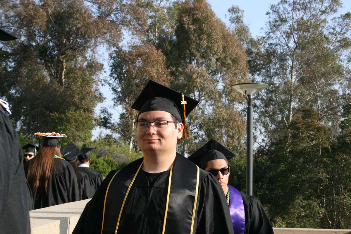 Students at Commencement