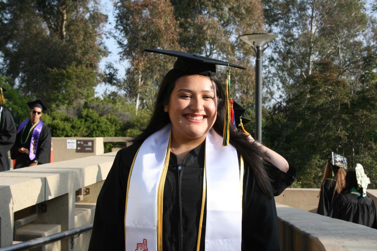 Students at Commencement