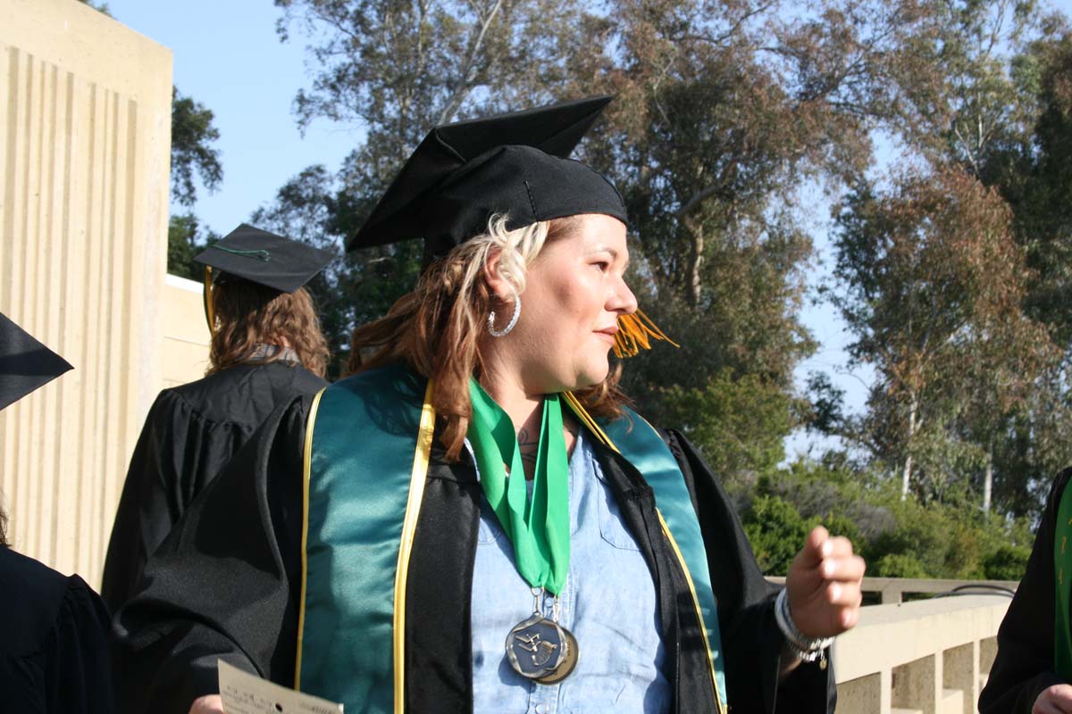 Students at Commencement