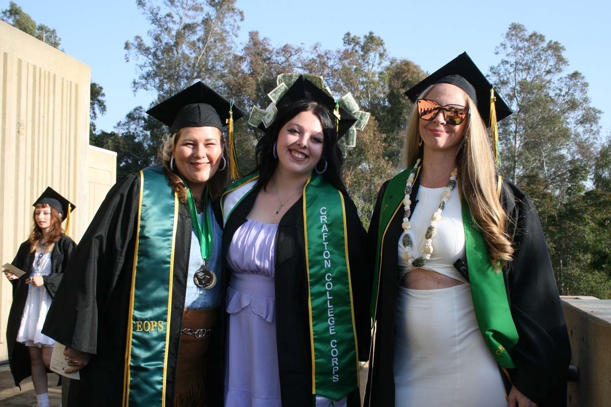Students at Commencement