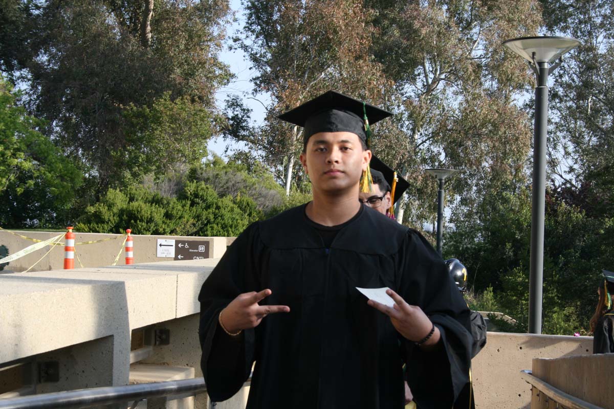 Students at Commencement
