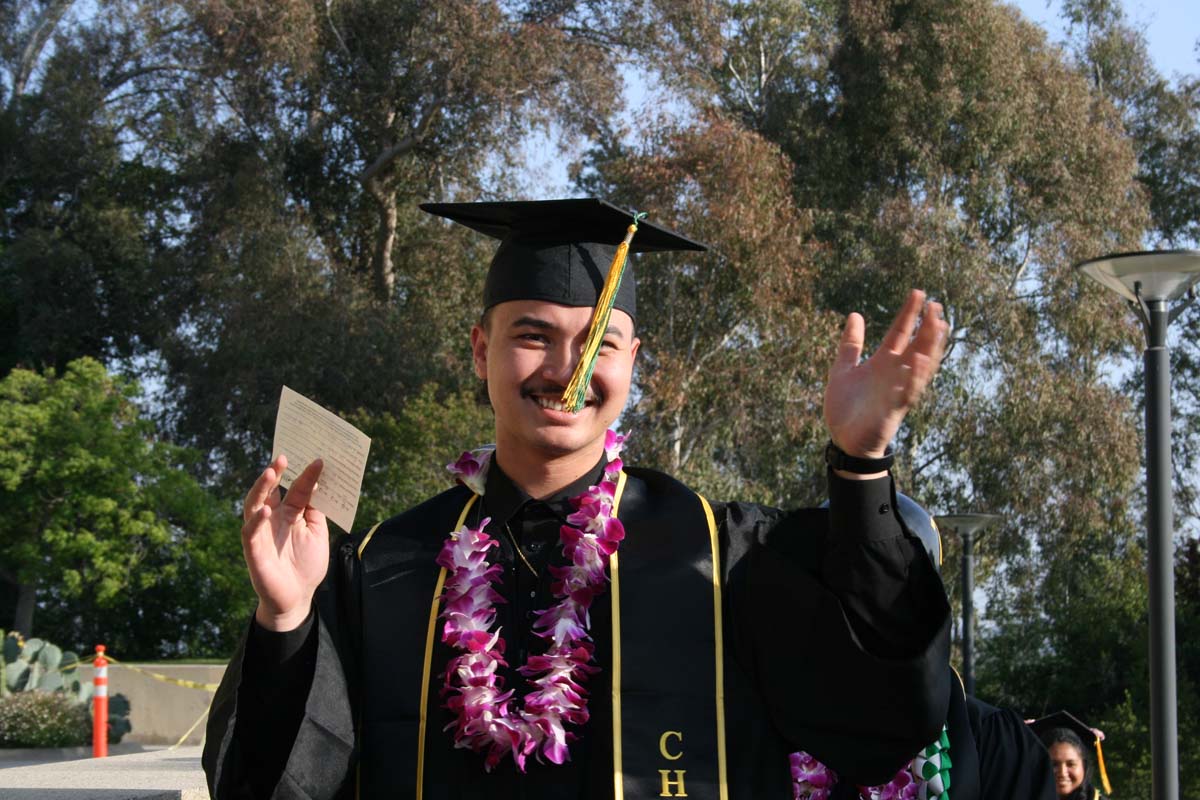 Students at Commencement