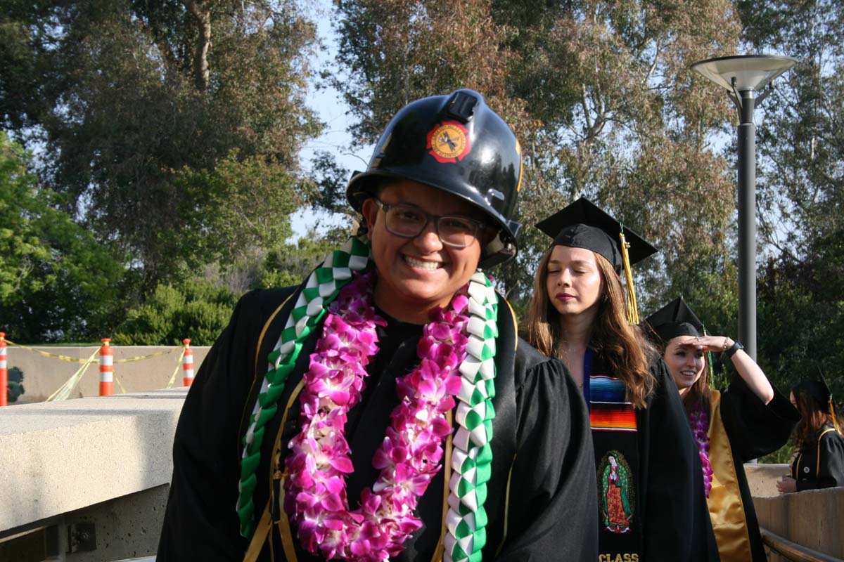 Students at Commencement