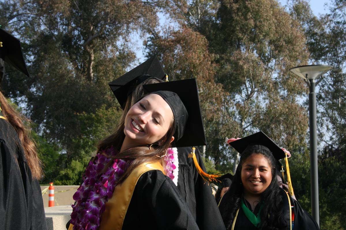 Students at Commencement